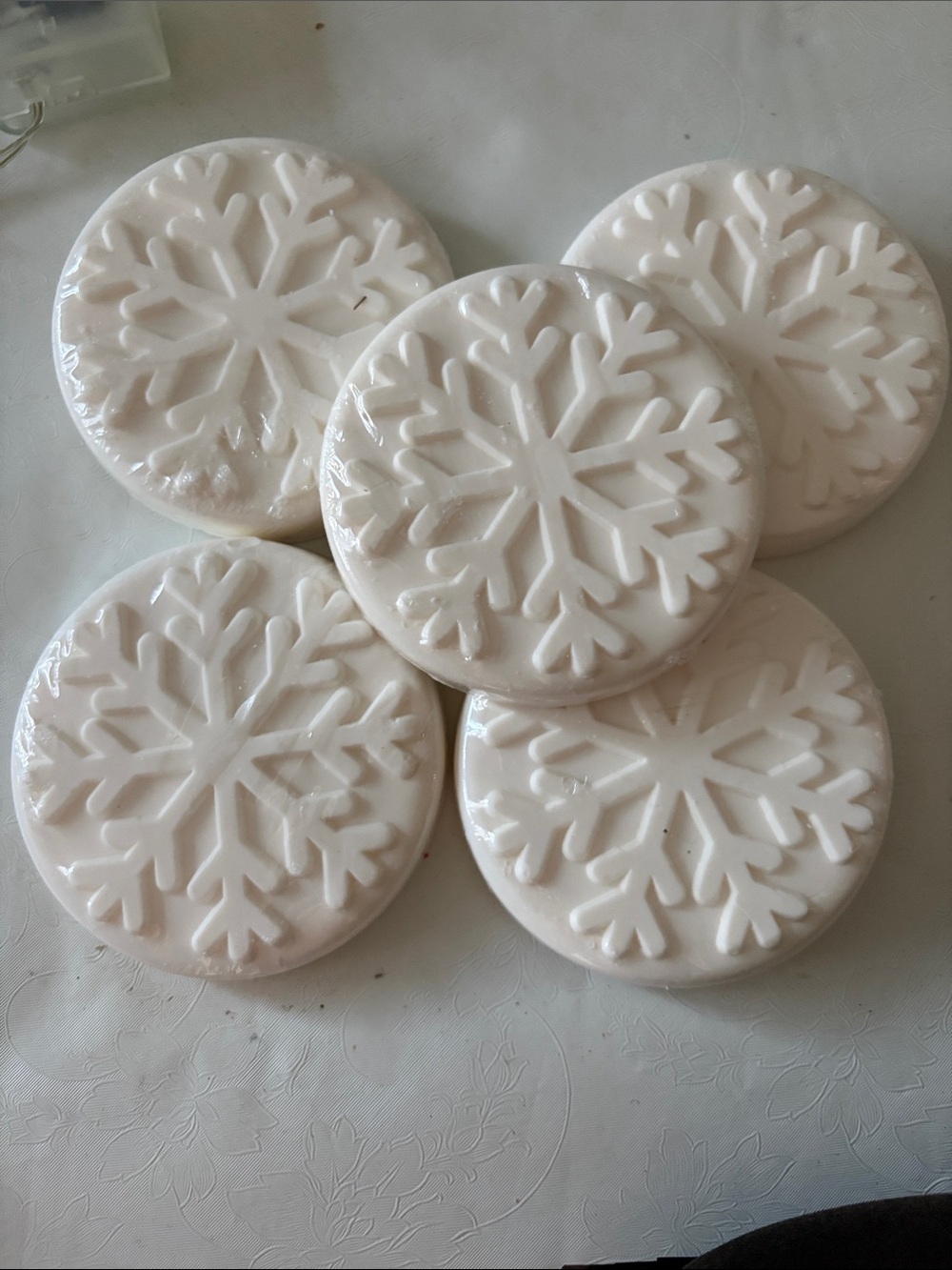 5 Crate & Barrel Snowflake Hand Soaps